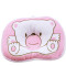 婴儿枕头0-6个月宝宝定型枕防纠正偏头新生儿童纯棉透气卡通枕头用品四季 粉色定型枕