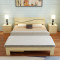 悦含 组装床实木床简约实木床带抽屉板式床简易床储物单人床双人床 宽1.5M*长2M带配套床垫（不带抽屉）