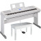 YAMAHA 雅马哈 DGX660 电钢琴 DGX-650B升级 88键 重锤电钢琴 DGX660白色+木架+单踏板