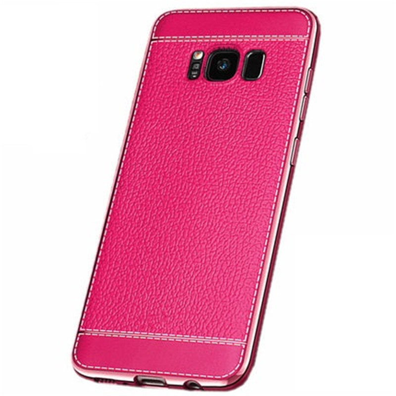 酷猫 三星S8Plus手机壳硅胶套电镀皮纹壳SM-