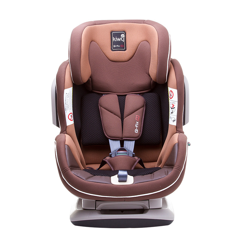 kiwy原装进口宝宝婴儿汽车儿童安全座椅0-7岁isofix接口 双向安装可坐可躺 诺亚 摩卡棕