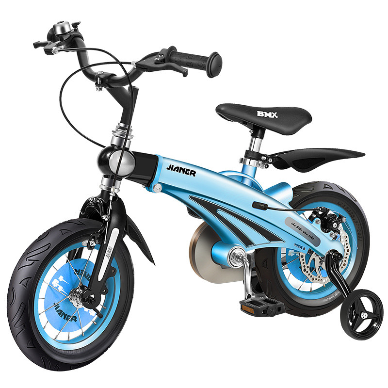 健儿可伸缩儿童自行车S1 经典款圣湖蓝(后轮碟刹) 16寸