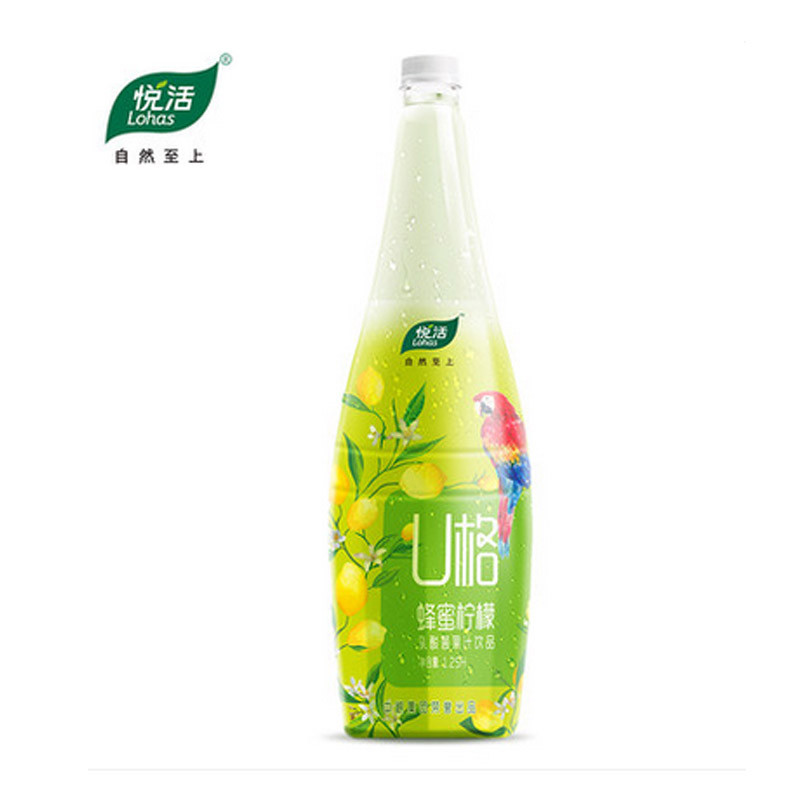 悦活 柠檬u格乳酸菌果汁饮品1.25l高清实拍图