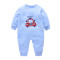 爬爬酷（papacool）新生婴儿连体衣爬衣汽车系列婴儿衣服秋季新品童装 蓝色汽车 66cm