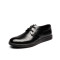 法国芭步仕（Burbupps）夏季新款男士真皮潮流时尚休闲镂空鞋BS403 黑色 42码