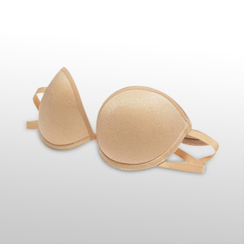 2017款】新款无肩带舒适无痕加厚聚拢隐形内衣婚纱礼服抹胸文胸胸罩Nubra 85B 肤色