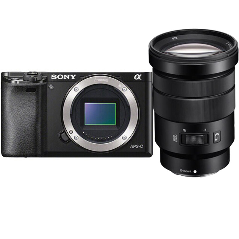 索尼（SONY）ILCE A6000黑色（18-105mm）数码微单相机 单镜头套装 约2430万像素