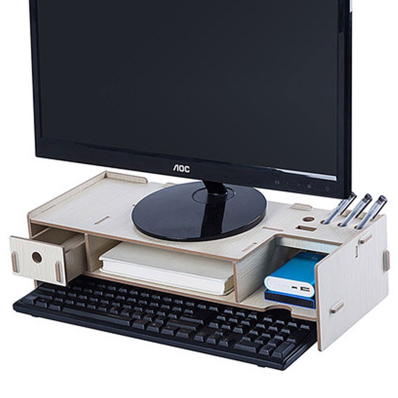 显示器增高办公桌电脑收纳置物架显示器底座电