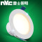 雷士照明 LED筒灯3瓦客厅装饰天花灯 3W漆白暖白光/开孔7.0-8.5cm 3W砂银暖白光/开孔7.0-8.5cm
