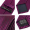 领带 培罗蒙结婚喜庆领带男士宴会小格纹紫红色领带衬衫领带ELD7111 紫红格纹