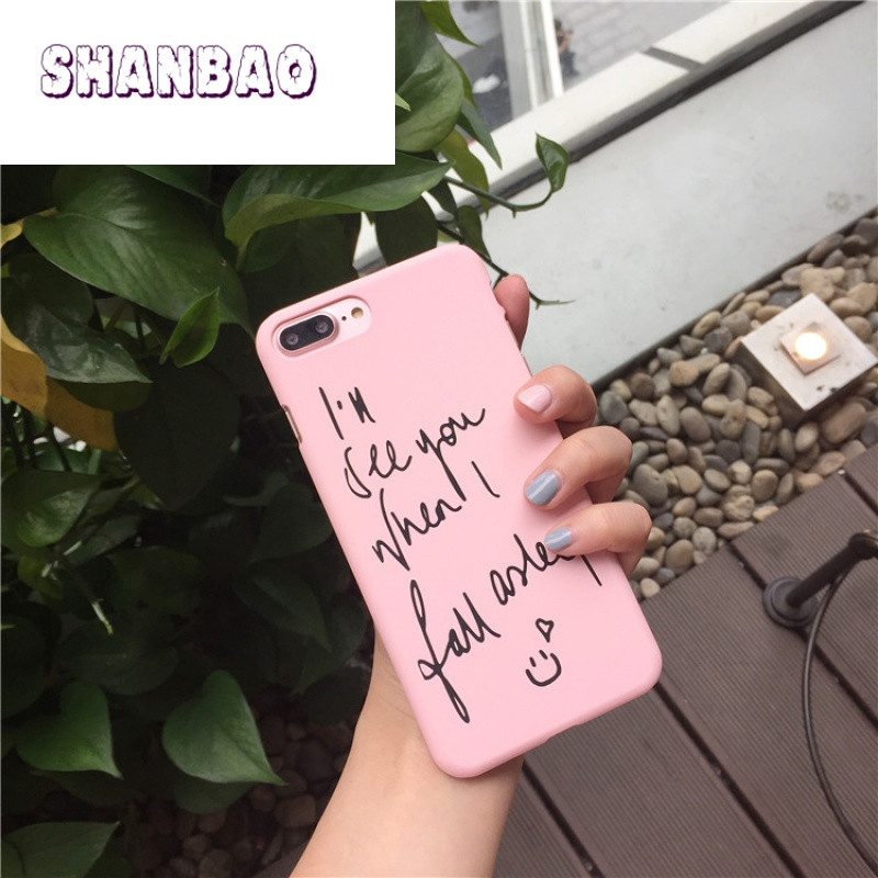 SHANBAO创意个性文艺英文句子iphone6s手机