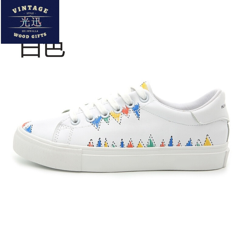 球小白鞋女韩版涂鸦女鞋运动休闲鞋系带学生平