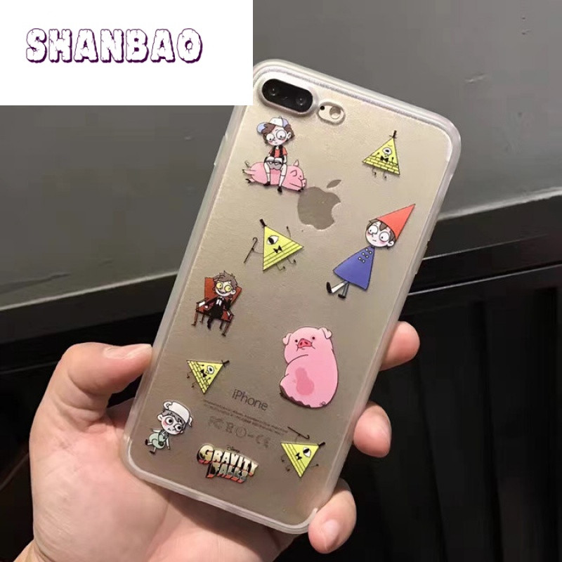 SHANBAO怪诞小镇摇摇猪苹果6s手机壳4.7软