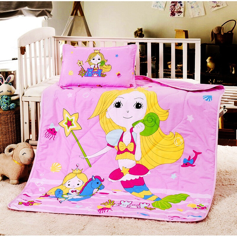 小猪佩奇佩琪儿童空调被夏季幼儿园纯棉夏凉被