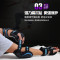 bw9新款轮滑护具护膝护腕全套装成人儿童男女滑冰旱冰溜冰鞋长滑板手套 S（体重30-60斤） 升级版护具黑红色