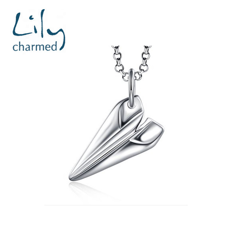 Lily Charmed 英国设计师品牌 自由生活纸飞机项链 纯手工打造 通用 女士项链 锁骨链 925银