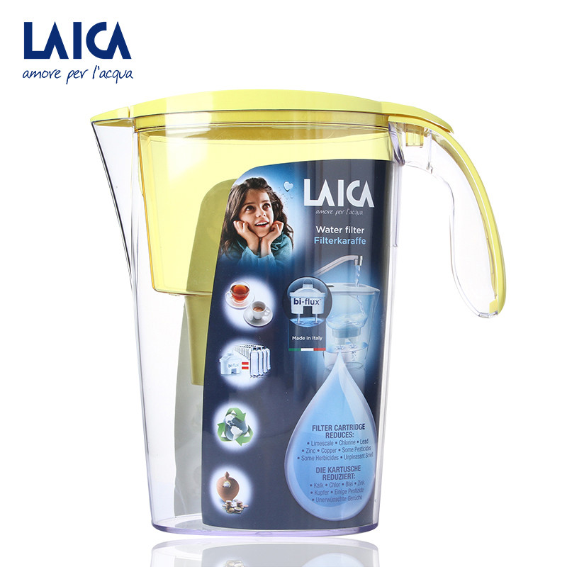 莱卡（LAICA）滤水壶J703C黄色意大利进口