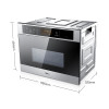 美的（Midea）爵士家用嵌入式烤箱 TQN34FJS-SS 蒸汽烤箱 二合一电蒸箱电烤箱 蒸烤一体机 热风循环
