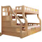 硕木居 实木儿童床 上下床高低床母子床上下铺双层床子母床全松木 简约现代卧室木质家具 梯柜款上1米下1.2米