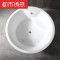 嵌入式浴缸圆形家用卫生间双人浴池浴盆5809空缸+手动下水+平底支架≈1.5M