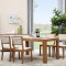 A家家具 现代简约小户型餐桌餐椅组合小户型玻璃台面餐桌餐椅组合1476674921095 单餐桌