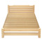 硕木居 床实木双人单人木板简易经济型出租房特价1.8现代简约1.5米1.2m全 1*2-40厘米高