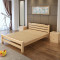 硕木居 床实木双人单人木板简易经济型出租房特价1.8现代简约1.5米1.2m全 1.2*2-40厘米高带床垫
