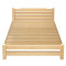 硕木居 床实木双人单人木板简易经济型出租房特价1.8现代简约1.5米1.2m全 1.2*2-40厘米带抽屉