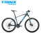 TRINX千里达自行车山地车禧玛诺27速油刹线控气压前叉近碳纤维重量单车 哑绿紫17寸