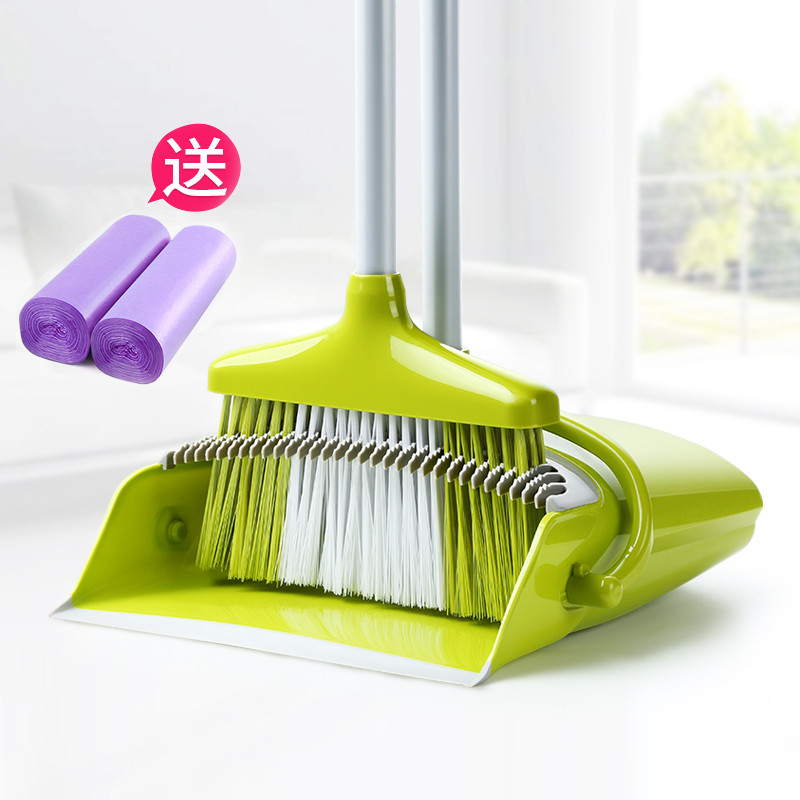 佳帮手扫把簸箕套装组合家用扫地扫头发 神器单个扫帚笤帚软毛扫把 （爆款）标准款（不可旋转扫把+刮水器+簸箕