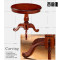 创意新款圆桌简约美式实木圆形茶几圆形洽谈桌欧式仿古咖啡桌休闲角几直径60/802扶手椅+6 直径60*高度60茶几