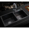 纳米304不锈钢水槽加厚手工盆双槽黑色洗菜碗盆洗菜池新款 纳米黑8045【A套餐】