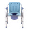 坐便椅坐便凳子孕妇老人病人坐便器可折叠厕所大便椅移动马桶加厚乳白色804-4 默认尺寸 透明塑料坐垫加高