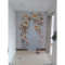 欧式3d立体墙纸玄关花瓶客厅走廊背景墙壁纸过道竖版大型壁画_2 拼接无纺纸/每平米