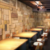 复古立体木头沙背景仿真木纹墙纸咖啡厅3d壁纸客厅木板装修_0 厂家直销可以定做任何图婚纱照