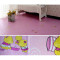 加厚地板革家用pvc铺地纸防水塑料加厚水泥地胶翻新耐磨地板贴纸 默认尺寸 粉红色粉色卡通加厚
