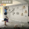 欧式麋鹿壁画3D现代简约客厅沙电视背景墙壁纸5D立体手绘墙布 靓丽无缝真丝布（一整张）