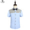马尼亚袋鼠/MNYDS 2018夏季新款男士衬衫纯色商务绅士衬衣 L 牛仔蓝色