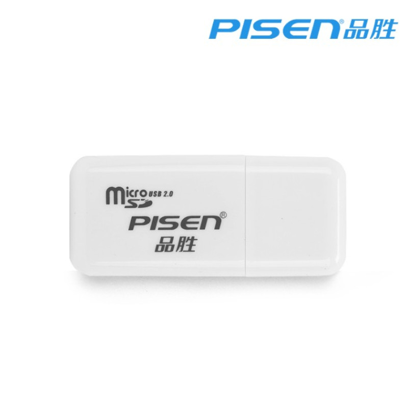 品胜(PISEN)TF卡读卡器 手机内存卡 Micro SD卡读卡器 白色