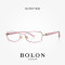 BOLON暴龙2018新款光学镜架女金属全框近视镜舒适眼镜架BJ7029 B30玫瑰金/红色镜框
