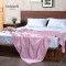 ladysoft御棉堂 春夏全棉针织毛毯子纯色毛巾被纯棉午睡盖毯空调毯 150*200CM 紫色