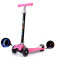 舒童乐（Strolex）新款折叠滑板车儿童滑板车宝宝三轮四轮踏板车闪光童车 蓝色