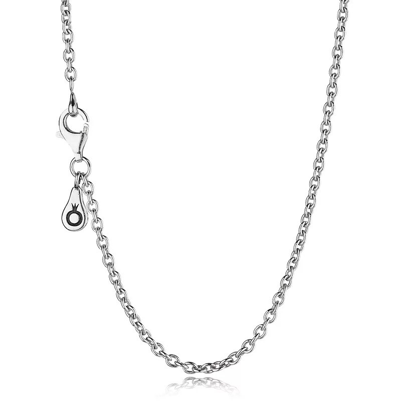潘多拉(PANDORA) 925银项链简单气质时尚可调节基础项链 590200-45CM粗版