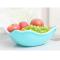 家英方形双层可沥水果盘果蔬菜清洗篮收纳置物篮（A297） 绿色