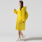 男女通用时尚带背包雨衣实用耐用加厚EVA半透明雨衣旅游徒步登山雨衣成人雨披背包雨衣 背包款黄色
