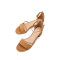 热风夏季新款小清新条带女士凉鞋粗跟休闲纯色凉鞋H52W8606 08杏色 39