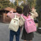 思米妮卡(SMINICA) 女士双肩包2019新款学生书包韩版裸熊双肩背包时尚休闲双肩包 粉色