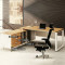 鑫金虎 现代简约老板桌办公桌椅组合1.8m 1.8米老板桌