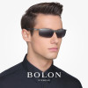 BOLON暴龙偏光太阳镜男士方形半框潮流墨镜开车个性眼镜BL2282 镜框枪色/镜片灰色A15
