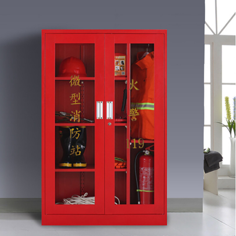 高微型消防站消防柜消防器材消防工具柜放置柜消防展示柜应急柜储存应急柜1400X1600X400（个）